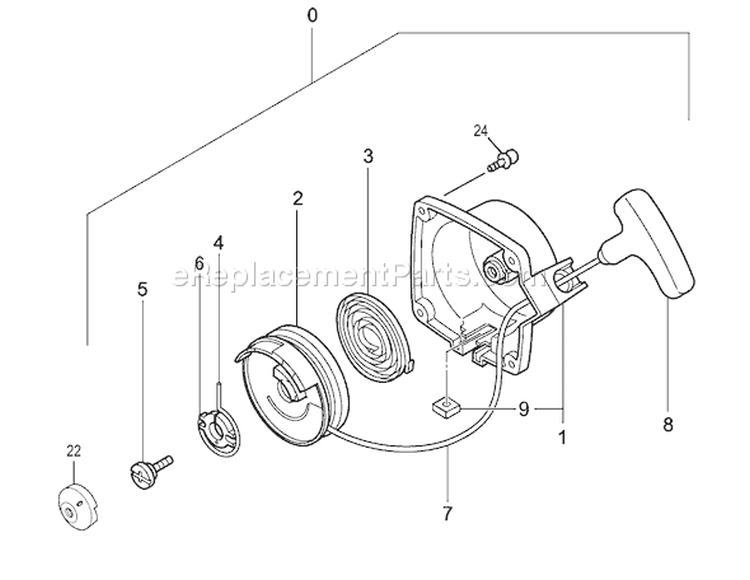 Page L Diagram and Parts List for TPH-250PF  Tanaka Hedge Trimmer
