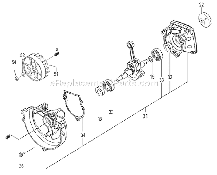 Page D Diagram and Parts List for TPH-250PF  Tanaka Hedge Trimmer