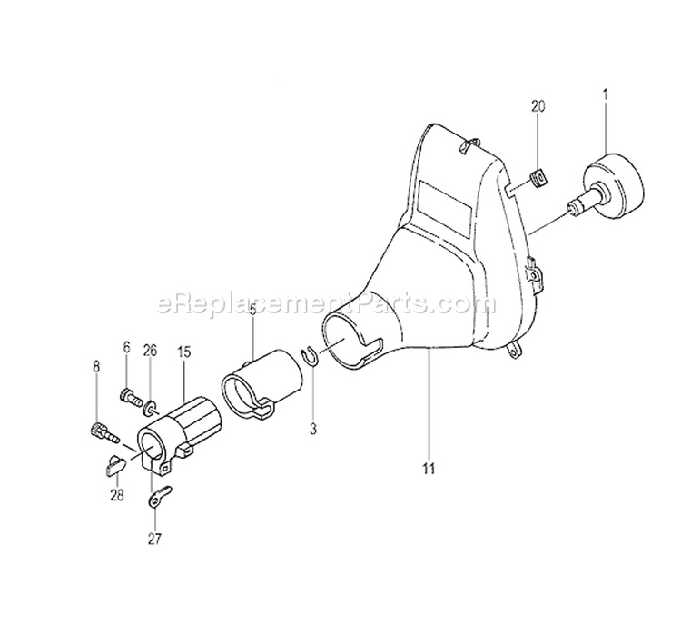 Page E Diagram and Parts List for TPH-270PF  Tanaka Hedge Trimmer