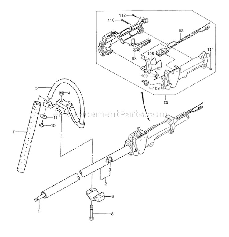 Page I Diagram and Parts List for TPH-270PF  Tanaka Hedge Trimmer