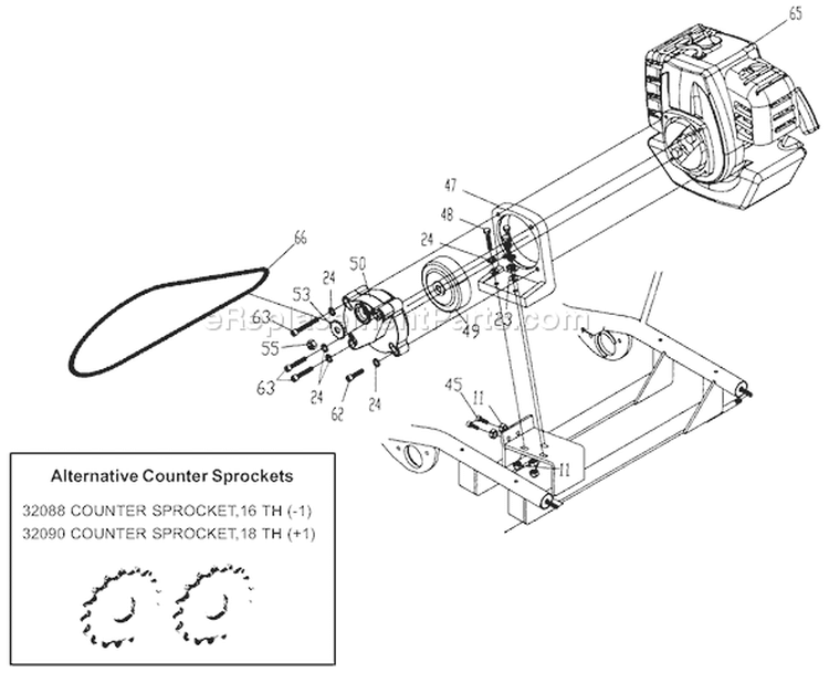 Page H Diagram and Parts List for TPK-400GS  Tanaka 