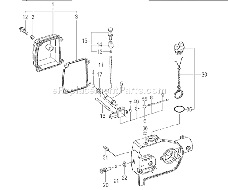 Page J Diagram and Parts List for TPS-250PN  Tanaka Pole Saw