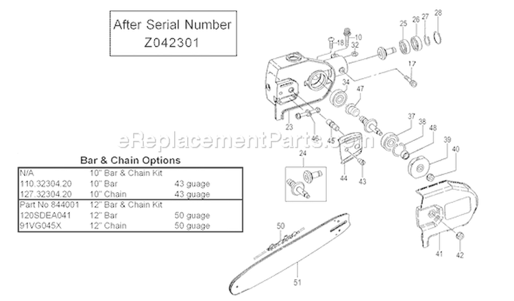 Page L Diagram and Parts List for TPS-250PN  Tanaka Pole Saw