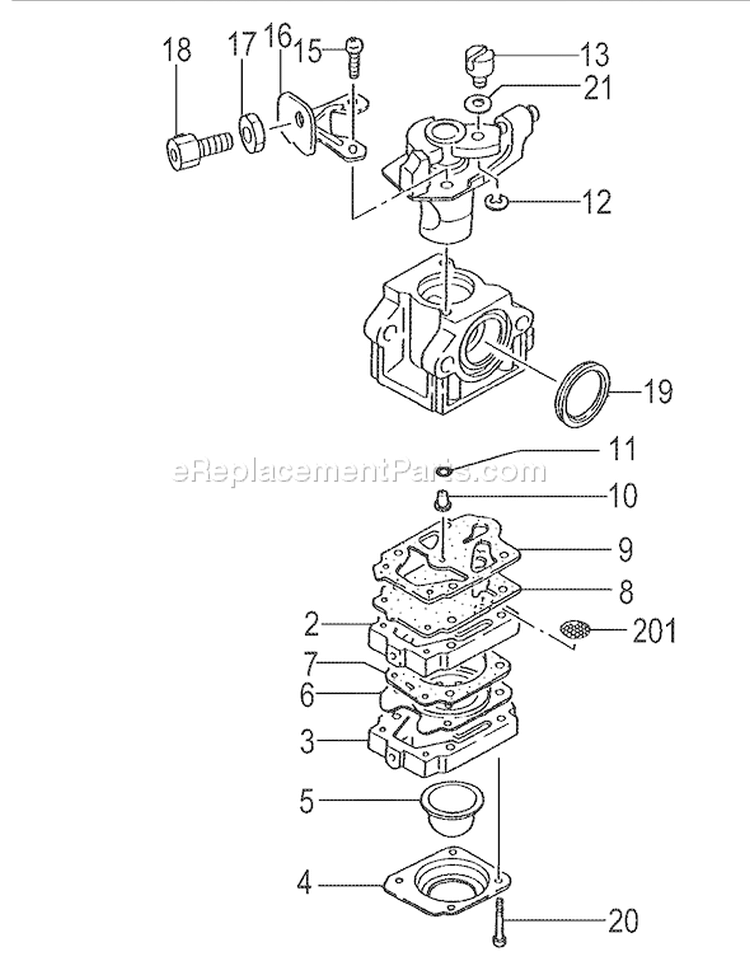 Page C Diagram and Parts List for TPS-250PN  Tanaka Pole Saw