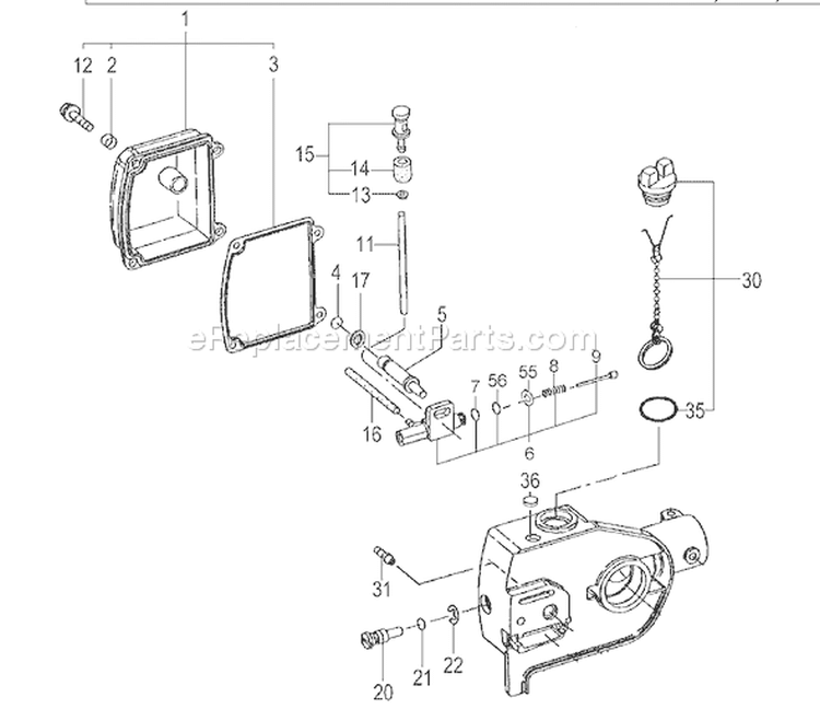Page J Diagram and Parts List for TPS-2510  Tanaka Pole Saw