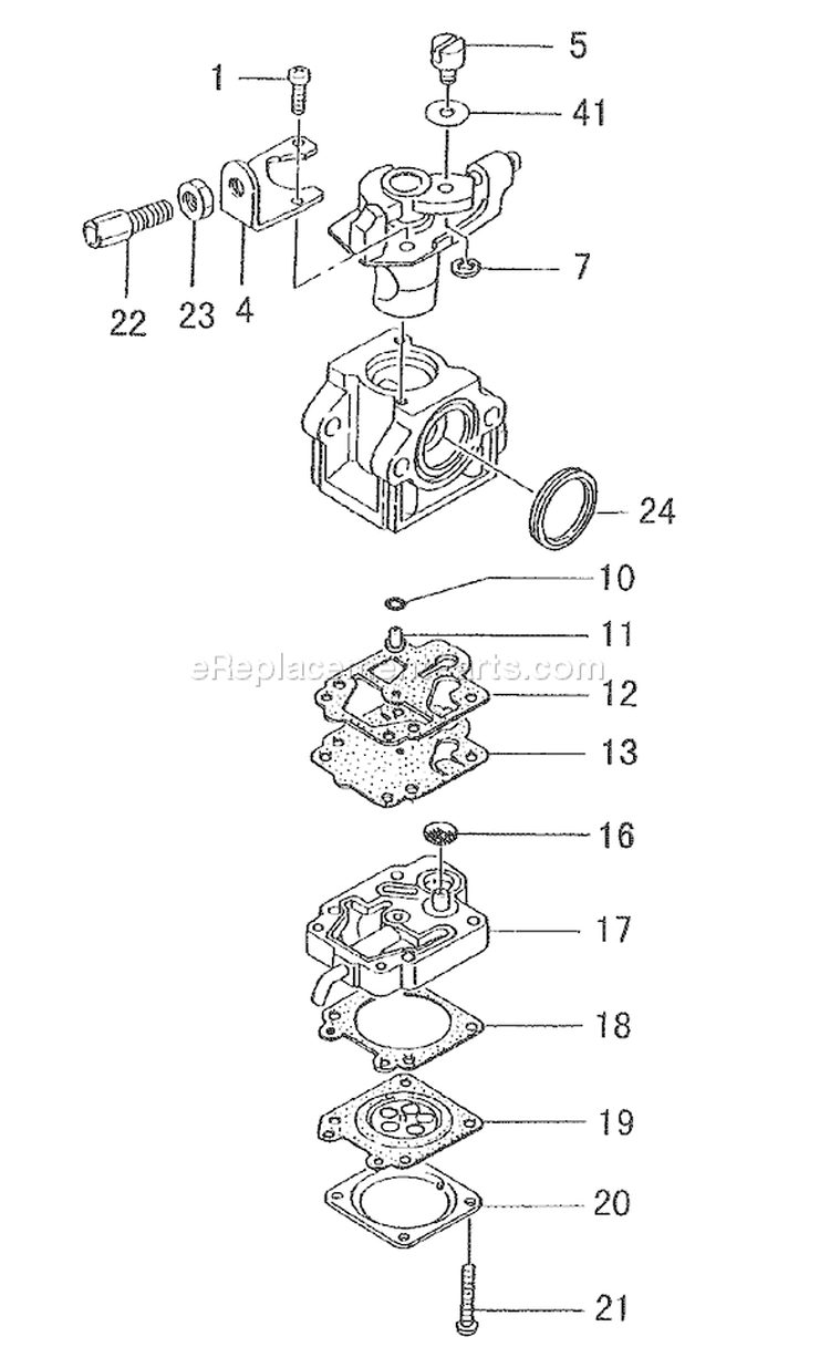 Page C Diagram and Parts List for TPS-2510  Tanaka Pole Saw