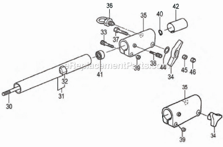 Page L Diagram and Parts List for TPS-260PF  Tanaka Pole Saw