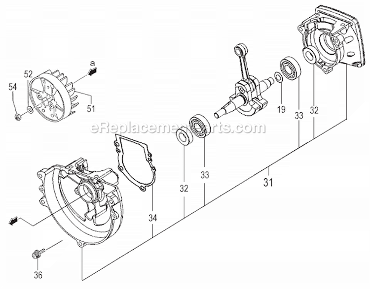 Page B Diagram and Parts List for TPS-260PF  Tanaka Pole Saw