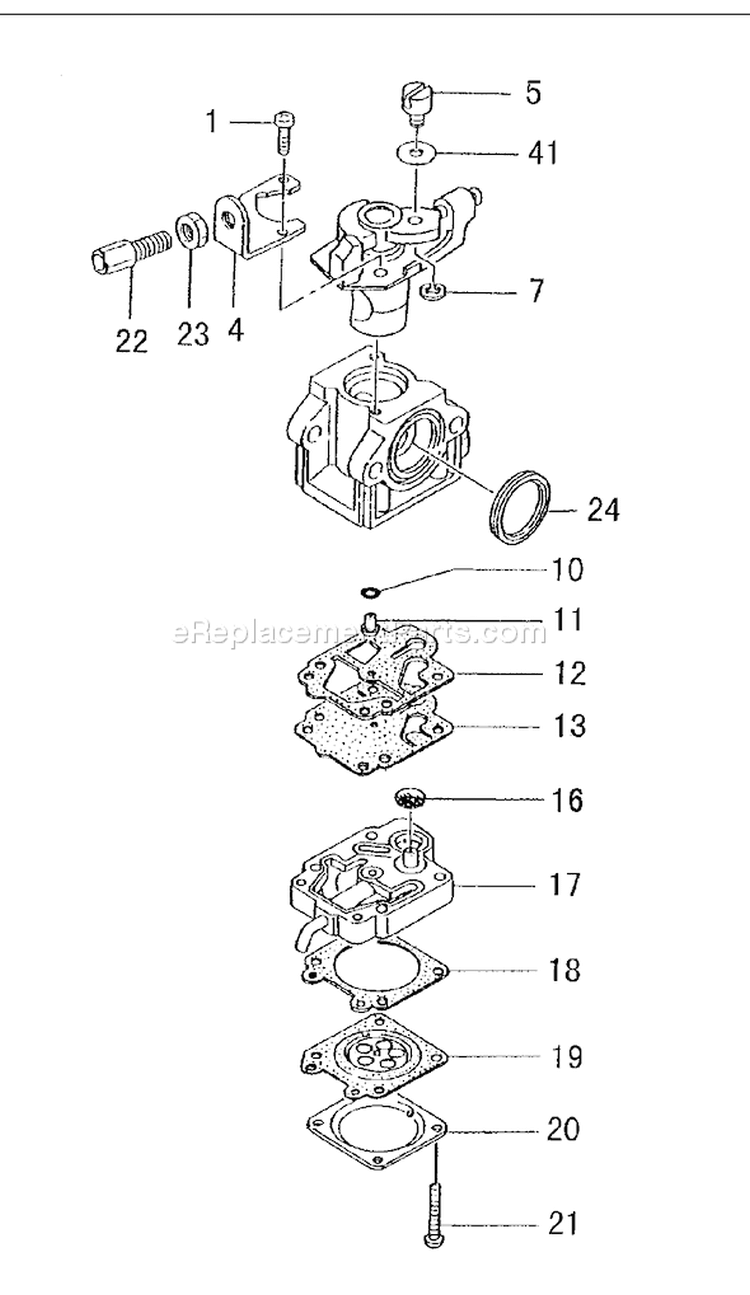 Page C Diagram and Parts List for TPS-270PF  Tanaka Pole Saw