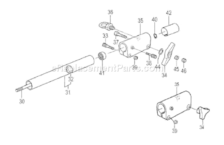 Page D Diagram and Parts List for TPS-270PN  Tanaka Pole Saw