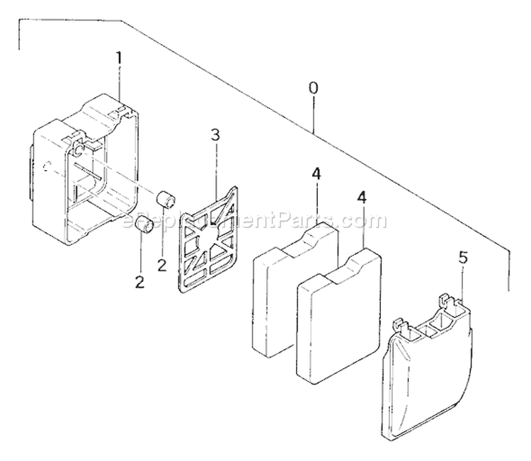 Page A Diagram and Parts List for TS-720 RC-210E Tanaka Tiller