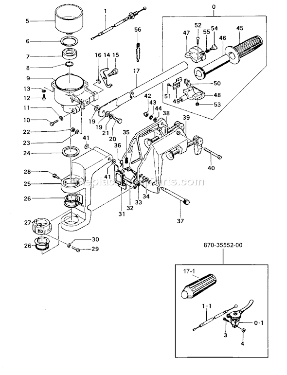 Page D Diagram and Parts List for TOB-175  Tanaka Engine