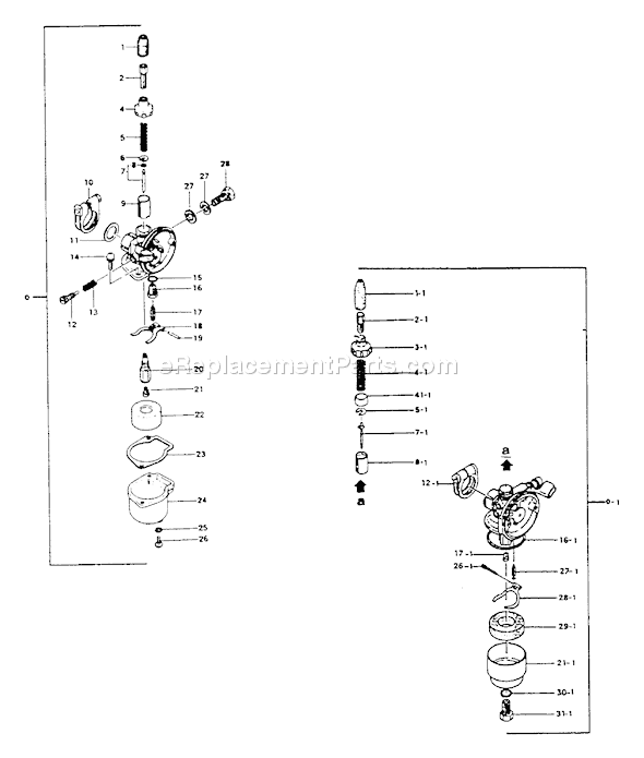 Page A Diagram and Parts List for TOB-120  Tanaka Engine
