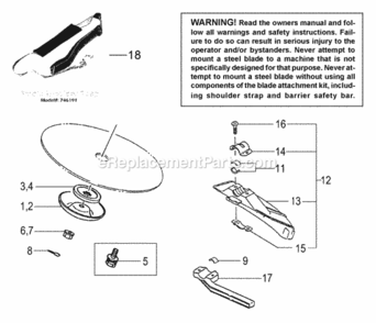 Page A Diagram and Parts List for 748504  Tanaka Trimmer