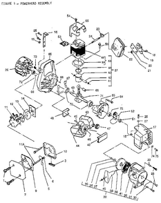 Powerhead Assembly Diagram and Parts List for 945606  Tanaka Engine