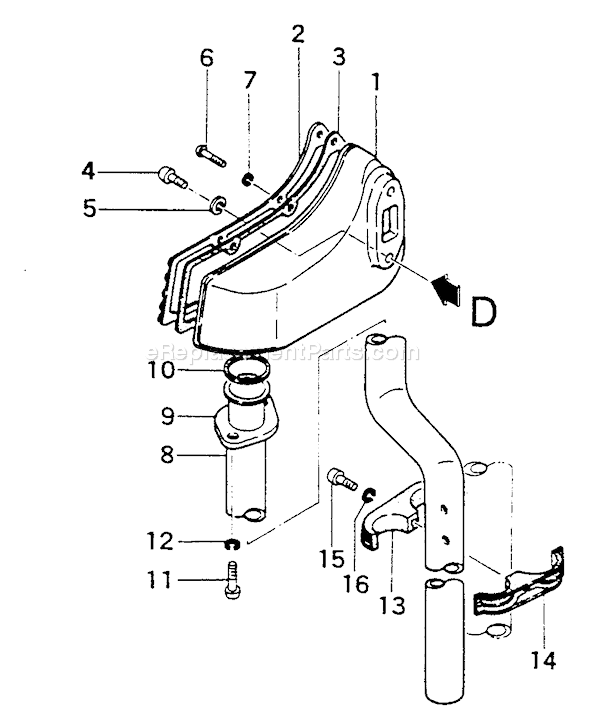 Page H Diagram and Parts List for TOB-25  Tanaka Engine