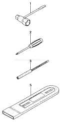 Page H Diagram and Parts List for ECS-330  Tanaka Chainsaw