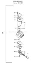 Page B Diagram and Parts List for ECS-3351  Tanaka Chainsaw