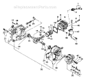 Page B Diagram and Parts List for ECS-3500B  Tanaka Chainsaw