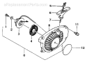 Page E Diagram and Parts List for ECS-3500B  Tanaka Chainsaw