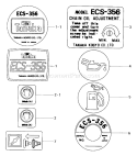 Page F Diagram and Parts List for ECS-356  Tanaka Chainsaw