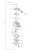 Page B Diagram and Parts List for ECV-4501 After S/N S187933 Tanaka Chainsaw