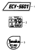 Page F Diagram and Parts List for ECV-5601  Tanaka Chainsaw