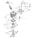 Page E Diagram and Parts List for HTD-2526PF  Tanaka Hedge Trimmer
