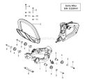 Page G Diagram and Parts List for HTD-2526PF  Tanaka Hedge Trimmer