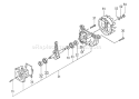 Page F Diagram and Parts List for HTD-2530PF  Tanaka Hedge Trimmer