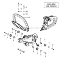 Page G Diagram and Parts List for HTD-2530PF  Tanaka Hedge Trimmer