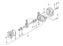 Flywheel, Crankcase Diagram and Parts List for HTS-2530PF  Tanaka Hedge Trimmer
