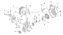 Clutch, Starter, Muffler Components Diagram and Parts List for HTS-2530PF  Tanaka Hedge Trimmer