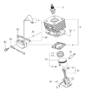 Part Location Diagram of 6685780 Hitachi Spark Plug BPM7A