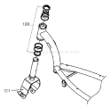 Page U Diagram and Parts List for MOBY X 25cc Tanaka 