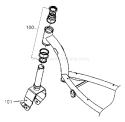 Page T Diagram and Parts List for MOBY X 26cc Tanaka 