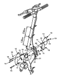 Head Pipe  Folding Handle Diagram and Parts List for PB-SE801 Moby-X25 Tanaka Engine