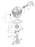 Part Location Diagram of 6686008 Tanaka Piston Pin