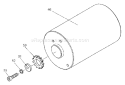 Part Location Diagram of 313-68 Hitachi Tapping Screw (W/Flange) D3 X 16 (Black)