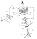 Page D Diagram and Parts List for PF-2500  Tanaka Engine
