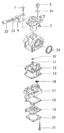 Page A Diagram and Parts List for PF-2600  Tanaka Engine