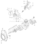 Page B Diagram and Parts List for PF-2600  Tanaka Engine
