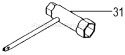 Page F Diagram and Parts List for PF-3000  Tanaka Engine