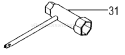 Page E Diagram and Parts List for PF-3300  Tanaka Engine