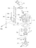 Page C Diagram and Parts List for PF-4010  Tanaka Engine