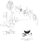 Page D Diagram and Parts List for PF-4210  Tanaka Engine