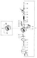 Part Location Diagram of 6691986 Tanaka Float Chamber Gasket