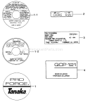 Page D Diagram and Parts List for QCP-121  Tanaka Water Pump