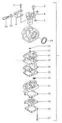 Part Location Diagram of 6690933 Tanaka Valve-Throttle