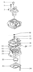 Page E Diagram and Parts List for TBC-2251  Tanaka Trimmer